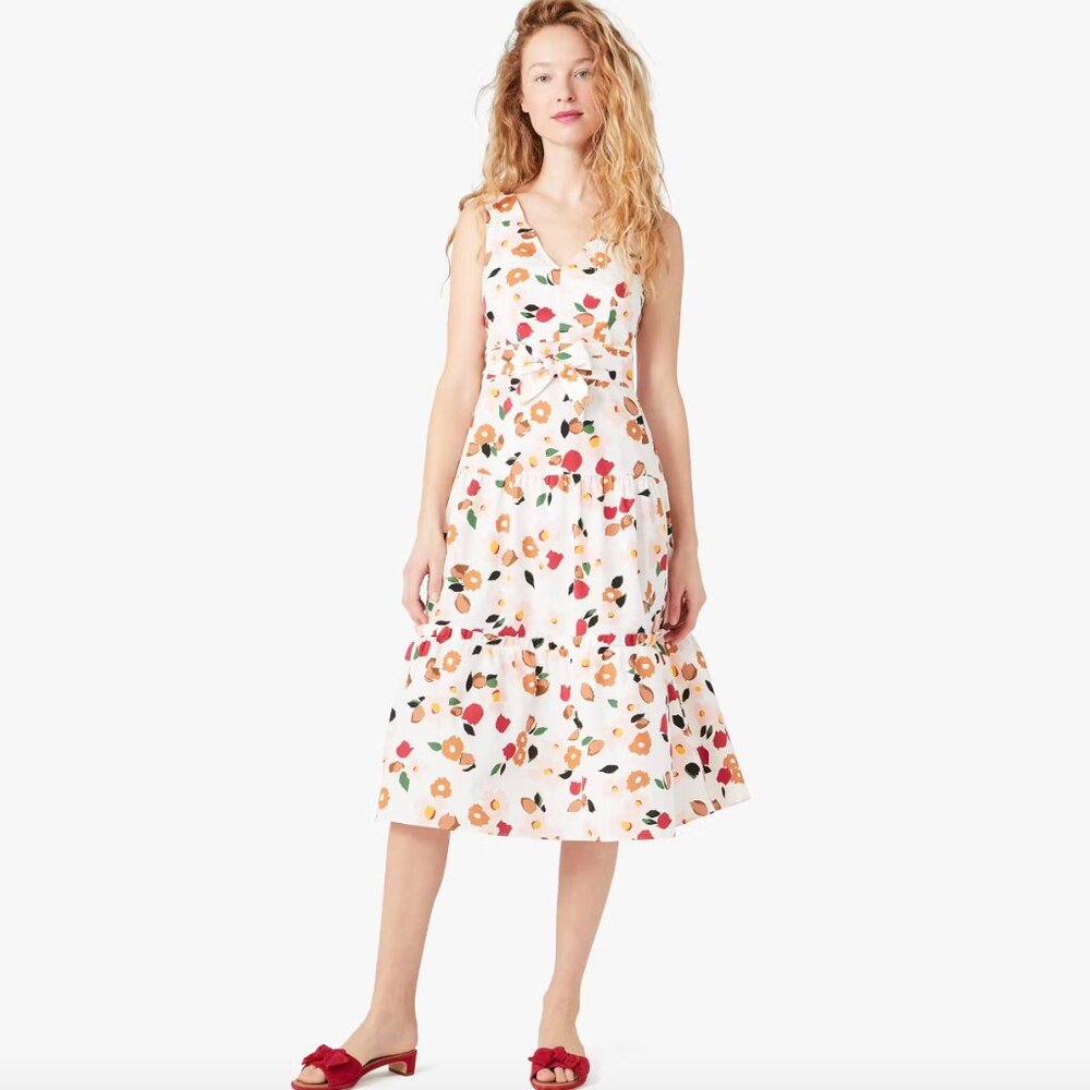Kate Spade Botanical Garden Tiered Dress 0 NWT